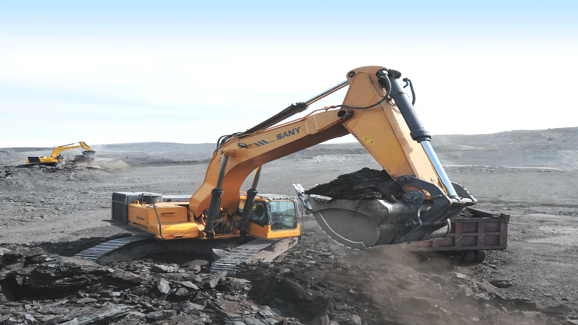 SANY excavator ready for delivery