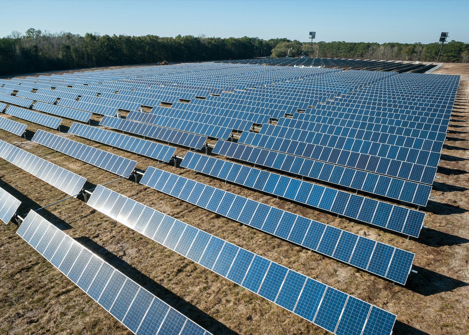 Solar installation, part of UES Group's renewable energy transition